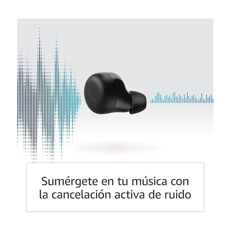 Auriculares Amazon Echo Buds 2da Gen Alexa Cancelación De Sonido Color Negro