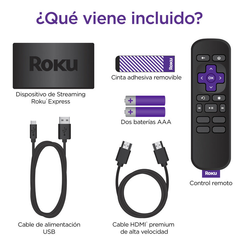 Roku Express 3960 Hd Dispositivo De Streaming Con Control Remoto