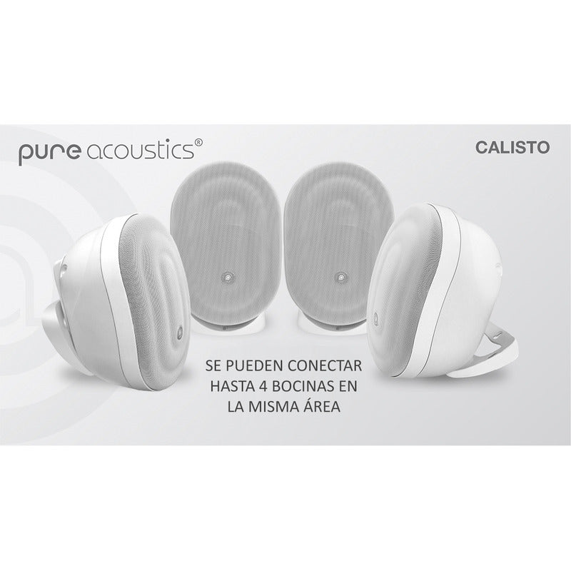 Bocina Para Exteriores Pure Acoustics Con Bluetooth Ipx6 Piscinas Patios Terrazas Bocinas Inalambricas Plug & Play