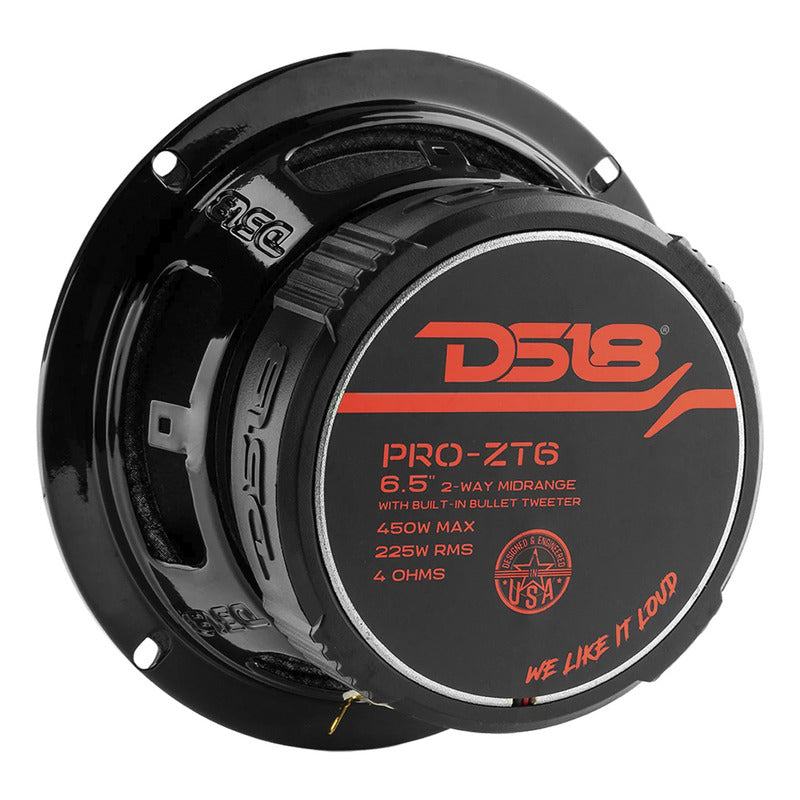 Altavoz Coaxial Ds18 Rango Medio 6.5 Pul Pro-zt6 225 Rms