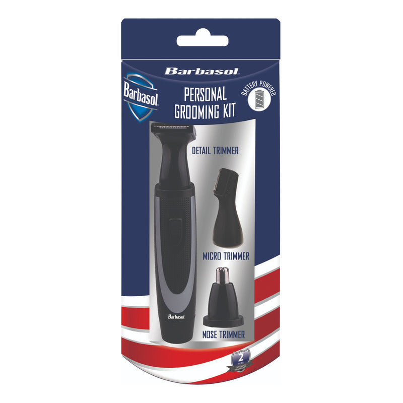 Máquina Inalámbrica Barbasol Para Nariz, Orejas Y Cuerpo Color Negro