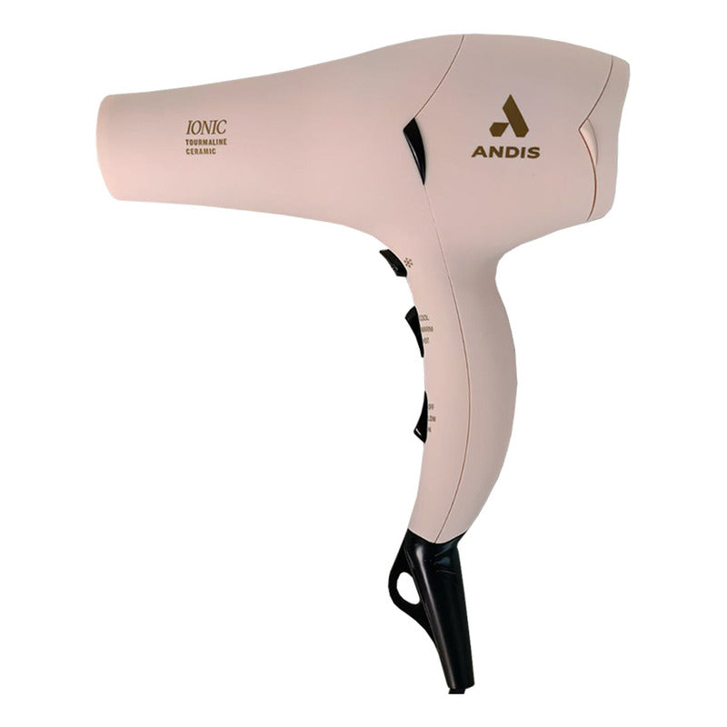 Secadora De Cabello Ionica Andis Con Turmalina, Potencia 1875w, 3 Temperaturas, 2 Velocidades, Botón De Aire Frío