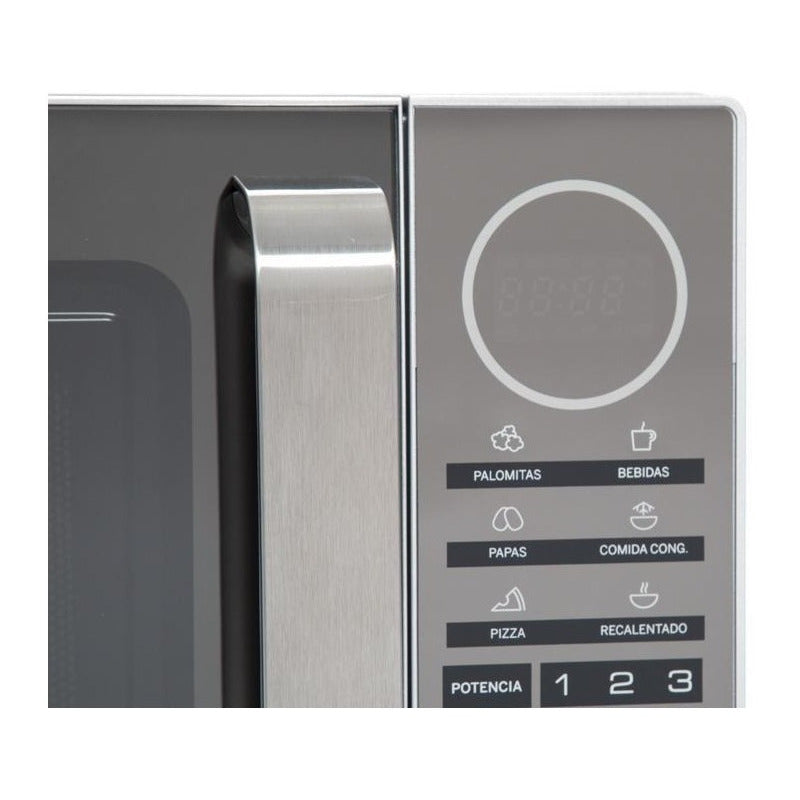 Horno De Microondas Ge Mge07sej Plata 10 Niveles 0.7 Pies