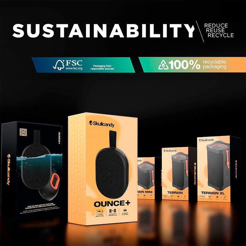 Skullcandy Ounce+ Mini Bocina Bluetooth Portátil Ipx7 16hrs