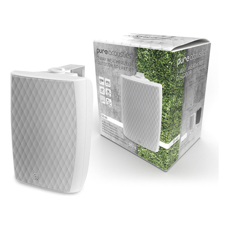 Bocinas Pasivas Para Interior Y Exterior Pure Acoustics Medida 6.25 Color Blanco 1 Pieza