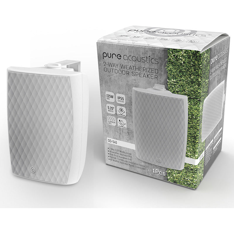Bocinas Pasivas Para Interior Y Exterior Pure Acoustics 5.25 Color Blanco