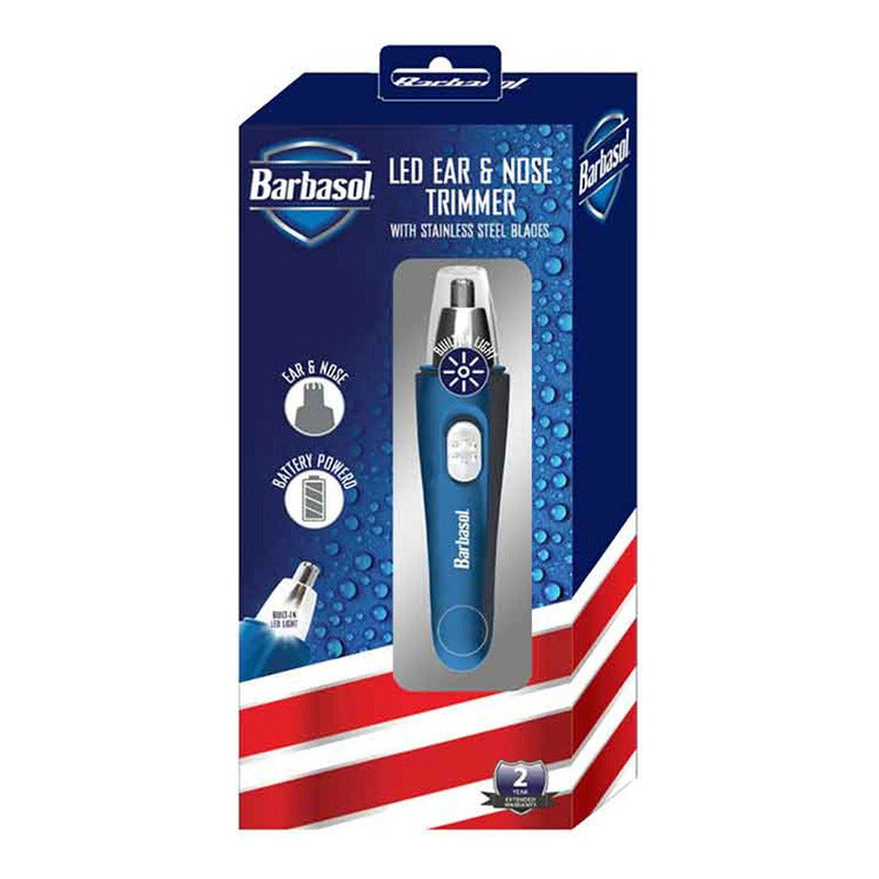 Rasuradora De Nariz Y Oído Inalámbrica Barbasol Para Orejas Con Luz Led