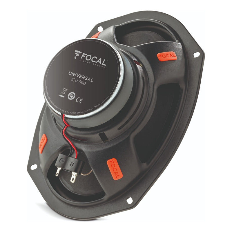 Bocinas Para Auto Focal Universal Icu690 6x9inc 2vias 80wrms