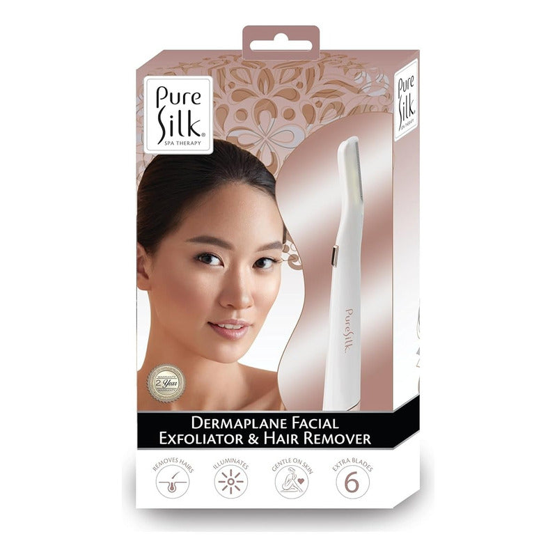 Depiladora Pure Silk Removedor De Vello Facial, Luz Led Color Blanco