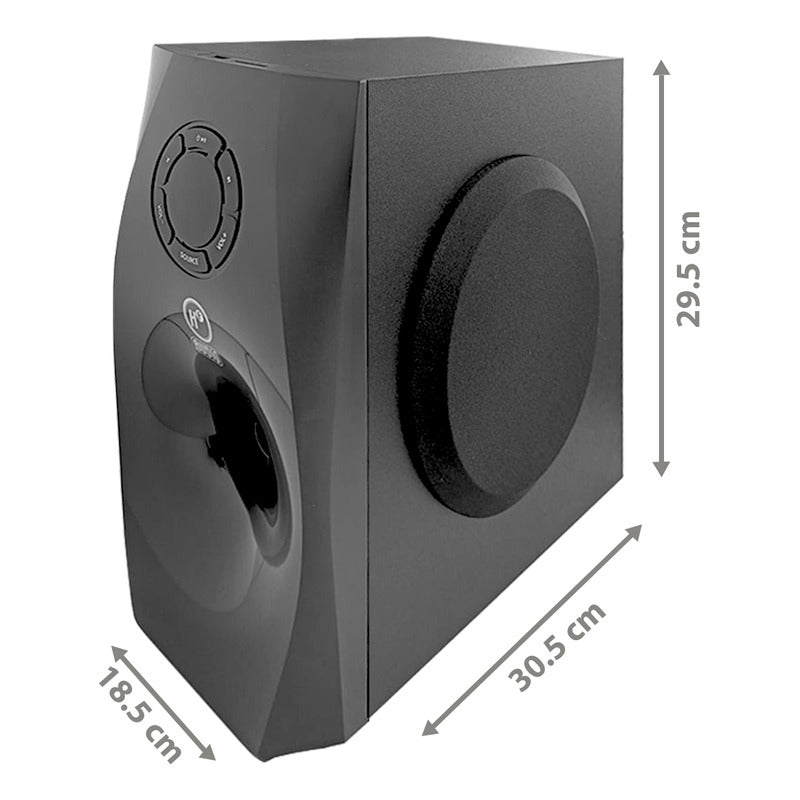 Sistema De Audio 4.1 Hf Audio 2000w 4 Bocinas + Subwoofer