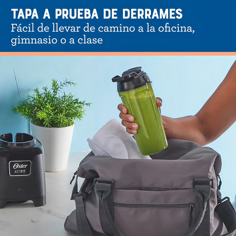 Licuadora Portátil Oster Tipo Nutribullet Sistema De Nutrición Actifit Cuchilla Trituradora Con Vaso Portátil De Tritán