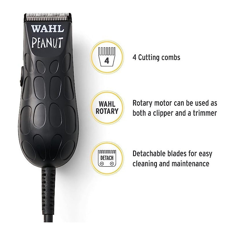 Máquina Recortadora De Cabello Wahl Black Peanut Profesional