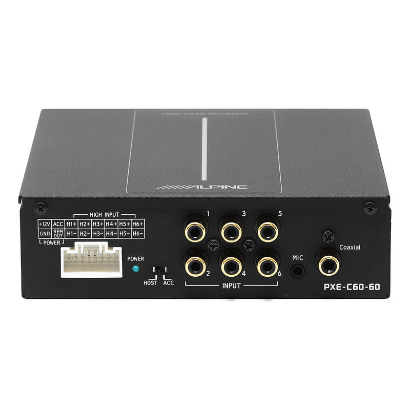 Procesador De Sonido Alpine Alta Resolución 6 Canales Color Negro