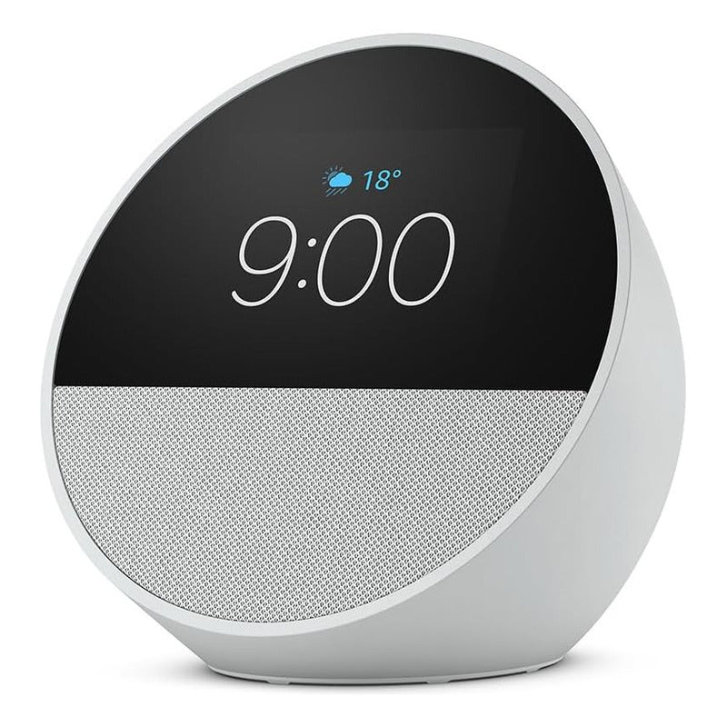 Amazon Echo Spot Bocina Inteligente Pantalla Con Reloj White Color Blanco