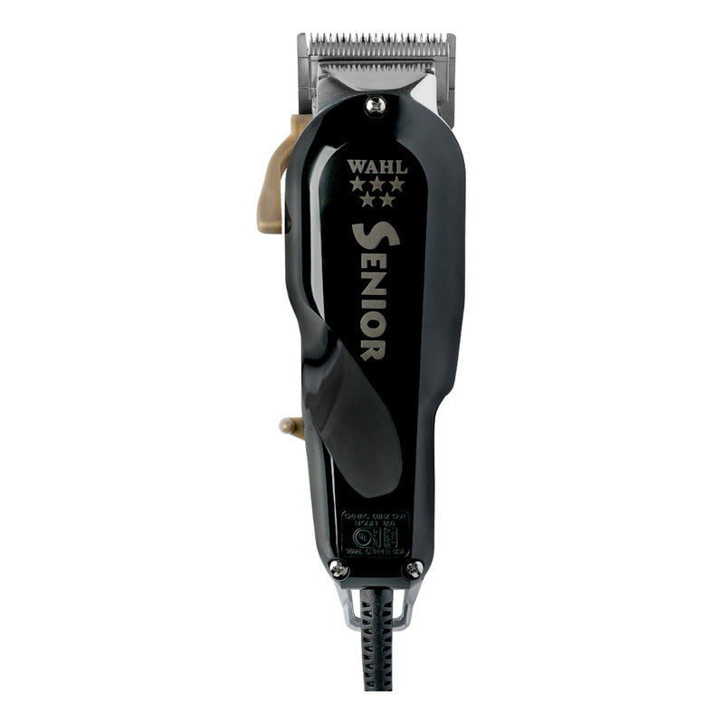Máquina Cortadora De Pelo Wahl® Senior Profesional Para Barberia Y Estética Original Con Holograma Motor V9000 Clipper De Uso Rudo 8545 Color Negro