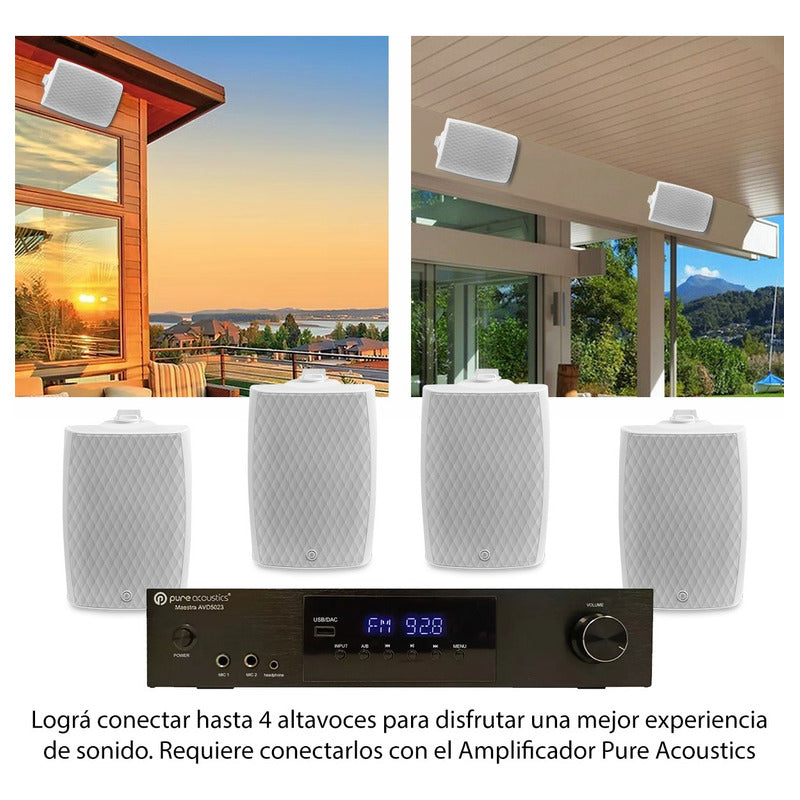 Bocina Pasiva Para Interior Y Exterior Pure Acoustics 5.25p