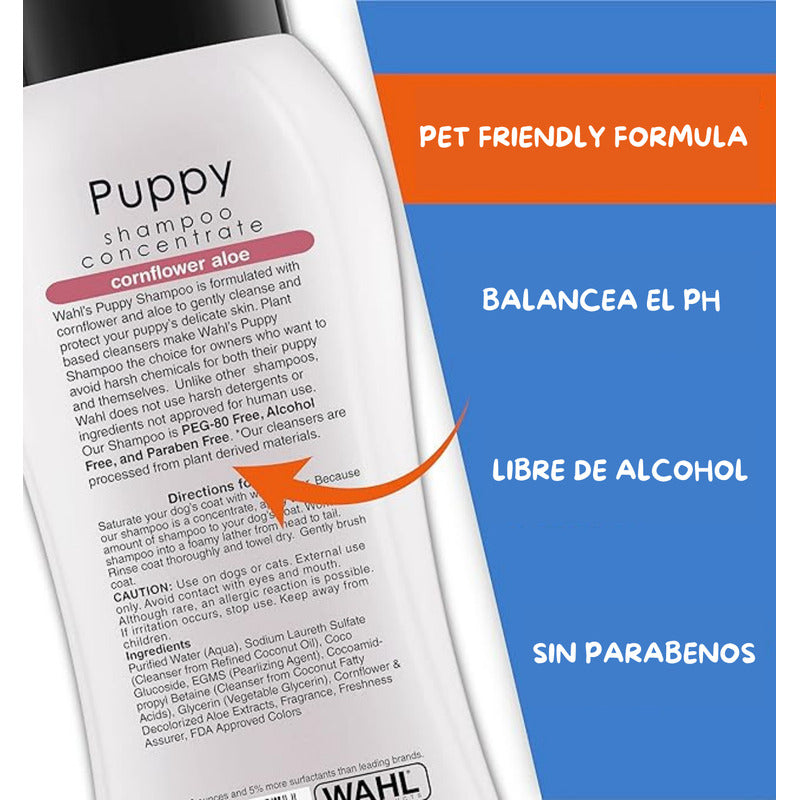 Wahl Shampoo Para Mascotas Perro/gato Formula Avena 700 Ml