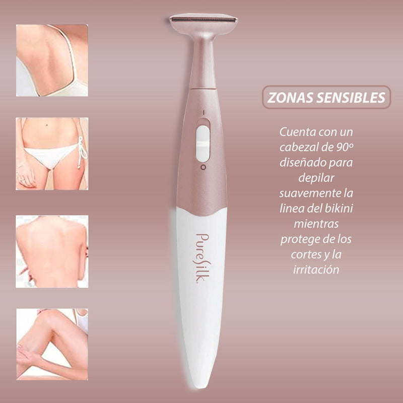 Depiladora Pure Silk Para Área Del Bikini Usa Bateria Aaa
