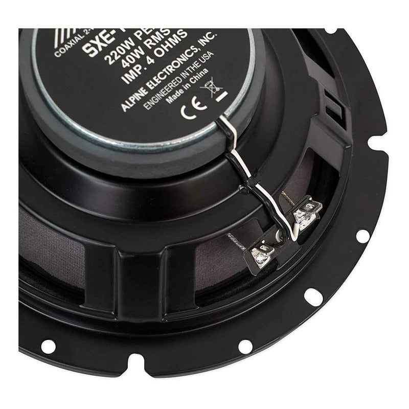 Nuevas Bocinas Alpine 6.5 Altavoces Coaxiales 2 Vías Color Negro