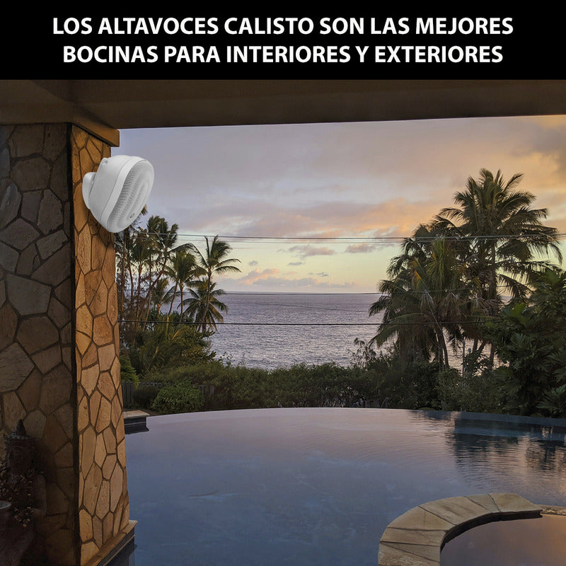 Bocina Para Exteriores Pure Acoustics Con Bluetooth Ipx6 Piscinas Patios Terrazas Bocinas Inalambricas Plug & Play
