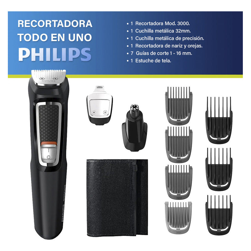 Máquina Rasuradora Philips Norelco Multigroomer Todo En 1