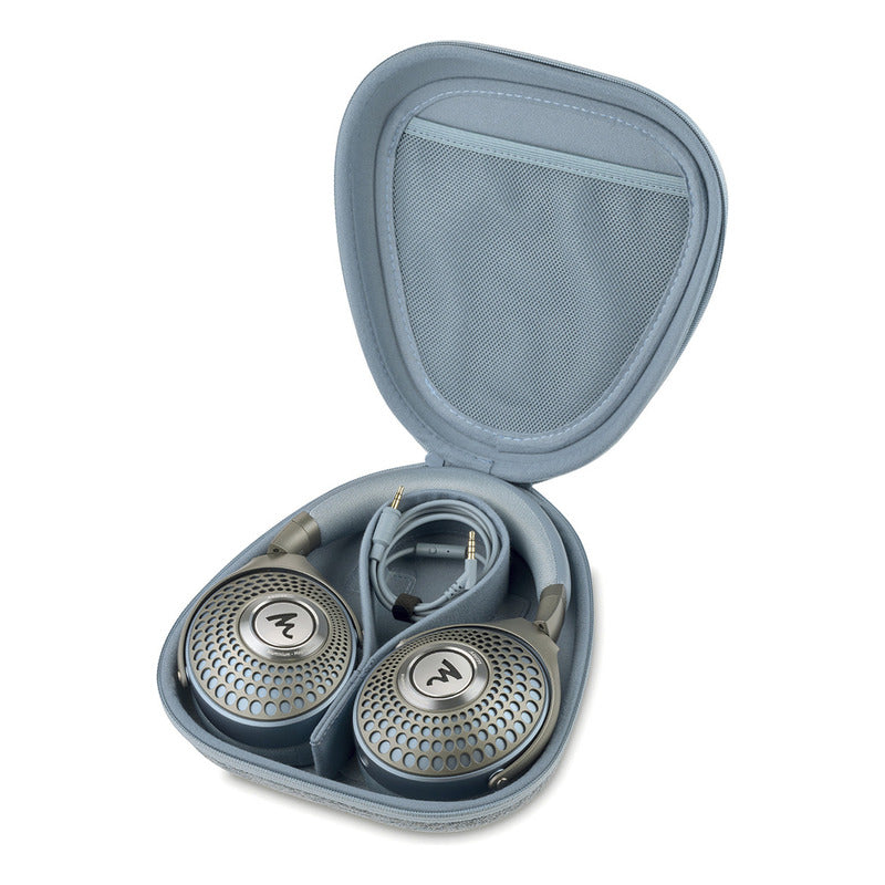 Audifonos Alámbricos Azurys Focal Auricular Pasivos Cerrados Color Turquesa