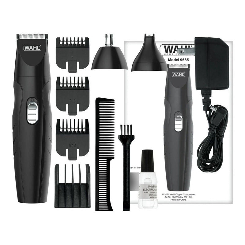 Máquina Rasuradora Cortadora Wahl® Para Nariz Y Orejas Home All In One 09685-200 Color Negro