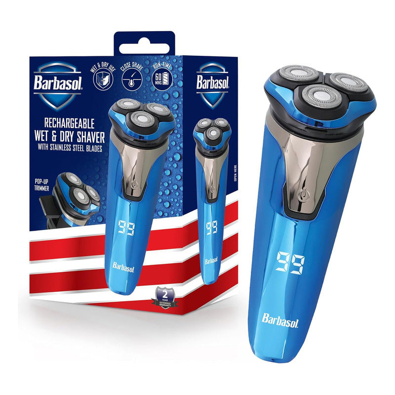 Afeitadora Eléctrica Recargable Shaver Barbasol Para Uso Humedo/seco