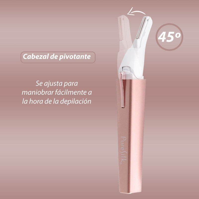 Recortadora Pure Silk Cara, Bikini Y Áreas Delicadas Luz Led