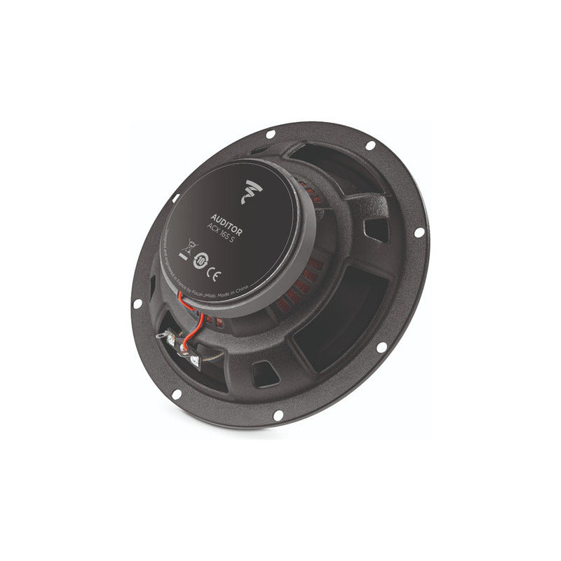 Bocina Coaxial Focal Auditor Acx-165s 6.5 2vias 55rms 110w Color Negro