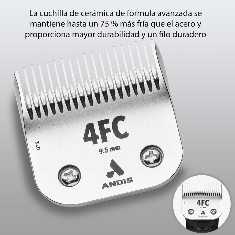 Cuchilla Andis Repuesto Para Maquina De Cerámica #4fc Ceramicedge 72620