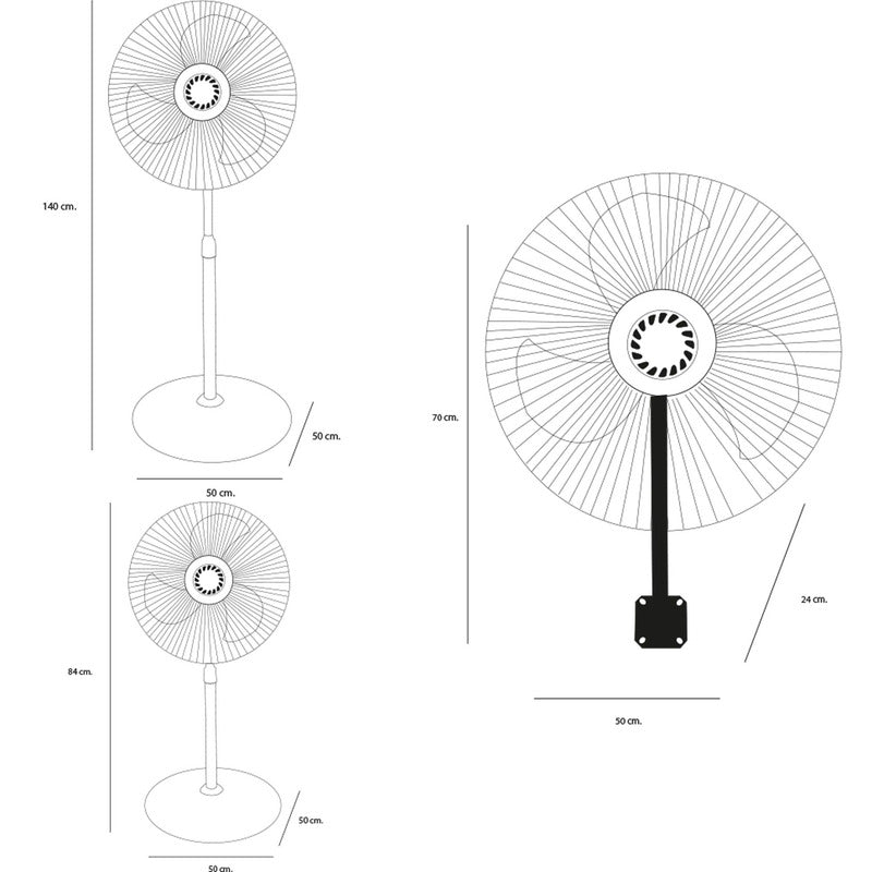 Ventilador Dace 3 En 1 Base Clip 18 100w Holbox V318104 Color De La Estructura Negro Color De Las Aspas Cromo Diámetro 18 Cm Material De Las Aspas Metal
