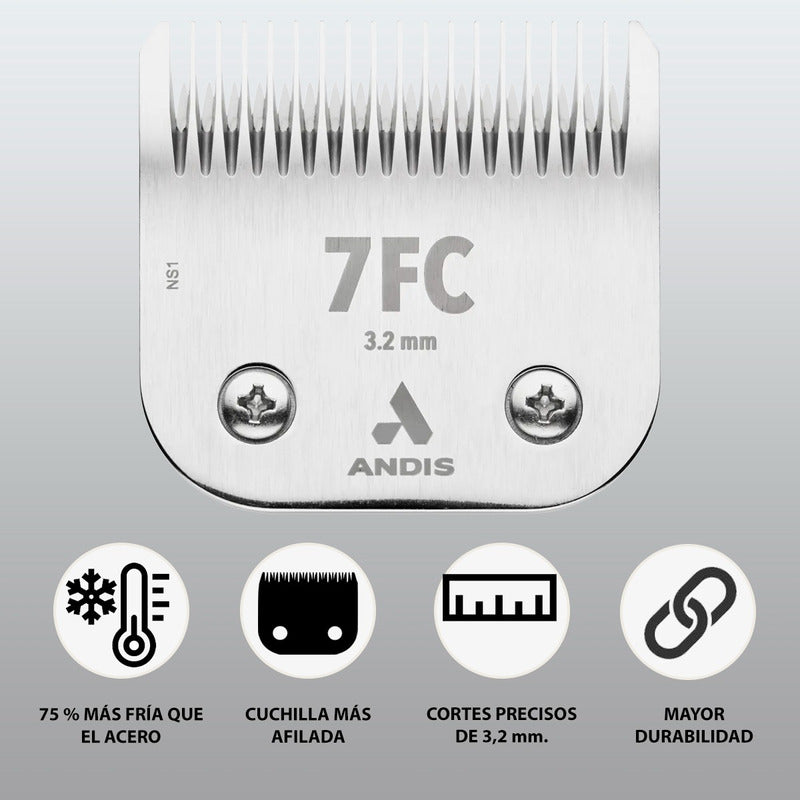 Cuchilla Repuesto Andis Ceramic Edge Acero Inoxidable #7fc