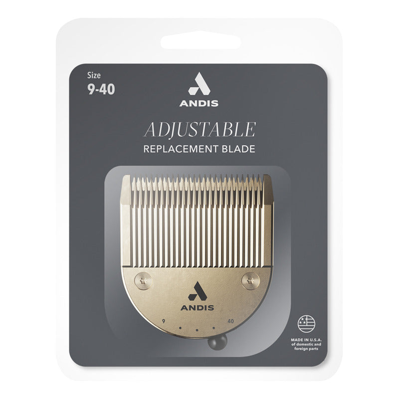 Cuchilla De Repuesto Andis Ajustable Acero Inoxidable Gold 9-40 Pulse Li 73550 Cta-1