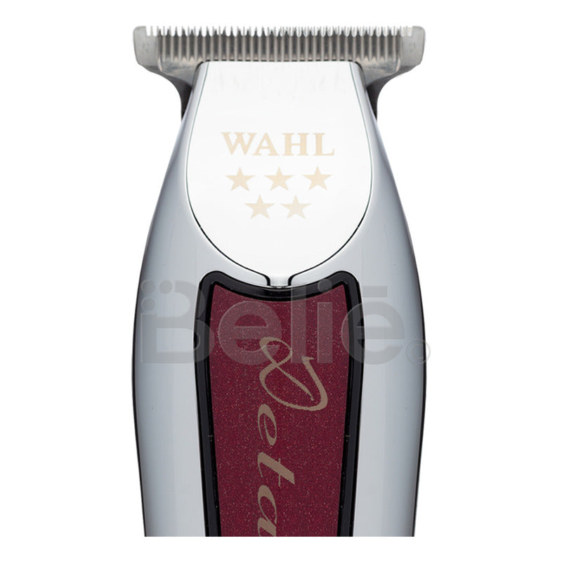 Máquina Terminadora Wahl Detailer 5 Stars Profesional Con Holograma De Autenticidad Trimmer Especial Para Estéticas Y Barberías Color Plateado/tinto