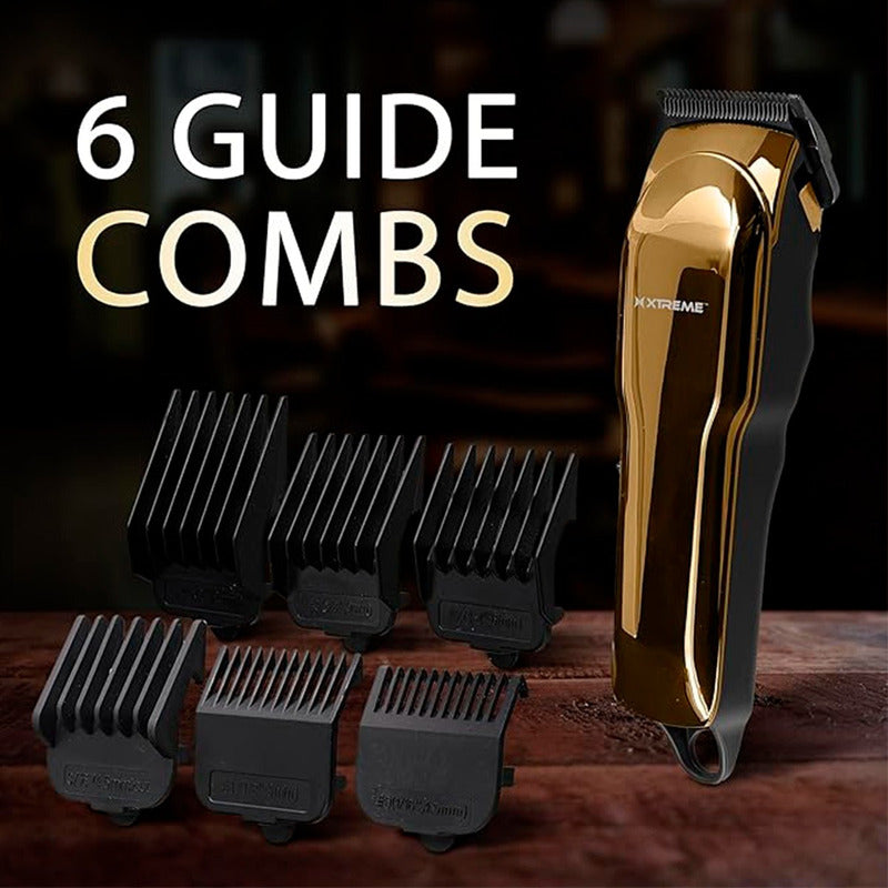 Recortadora Barba Y Cabello Xtreme Pro 6 Guías Lcd Pantalla