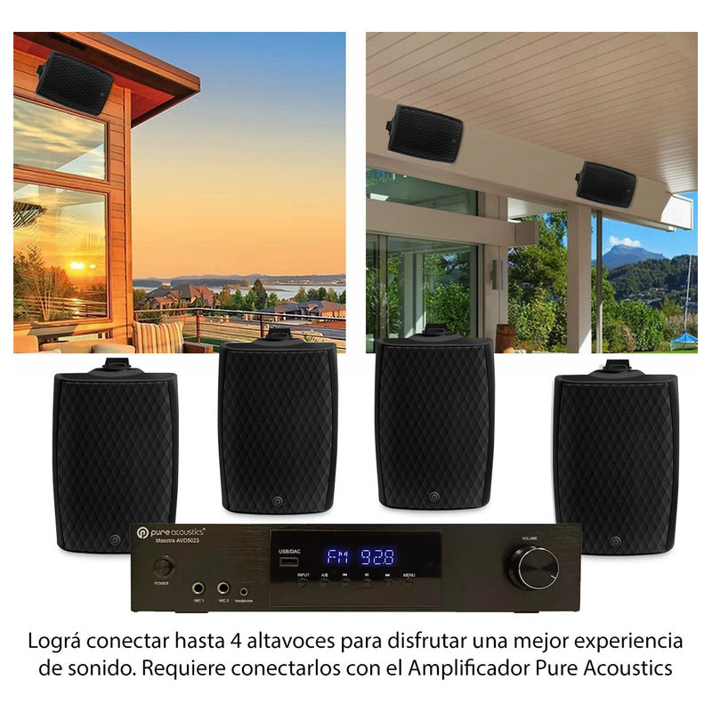 Bocina Pasiva Para Interior Y Exterior Pure Acoustics 5.25p