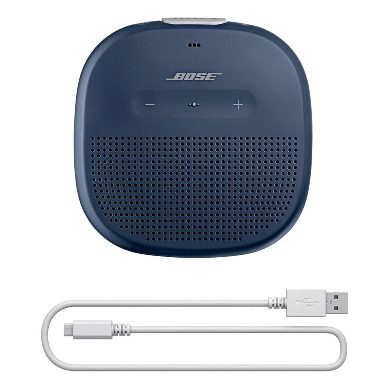 Bose Soundlink Micro Parlante Portatil Altavoz Bluetooth Resistente Al Agua Certificación Ipx7 Autonomía De 6 Horas Azul Oscuro