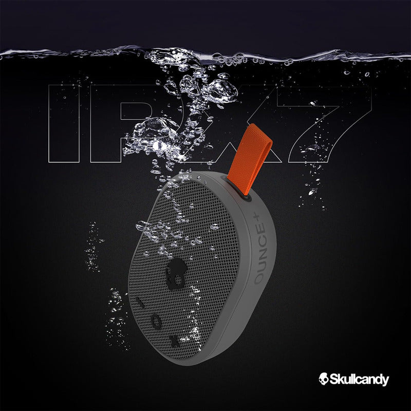 Skullcandy Bocina Bluetooth Inalámbrico Ounce+ Mini Bocina Portátil Resistente Sl Agua Ipx7 Color Gris