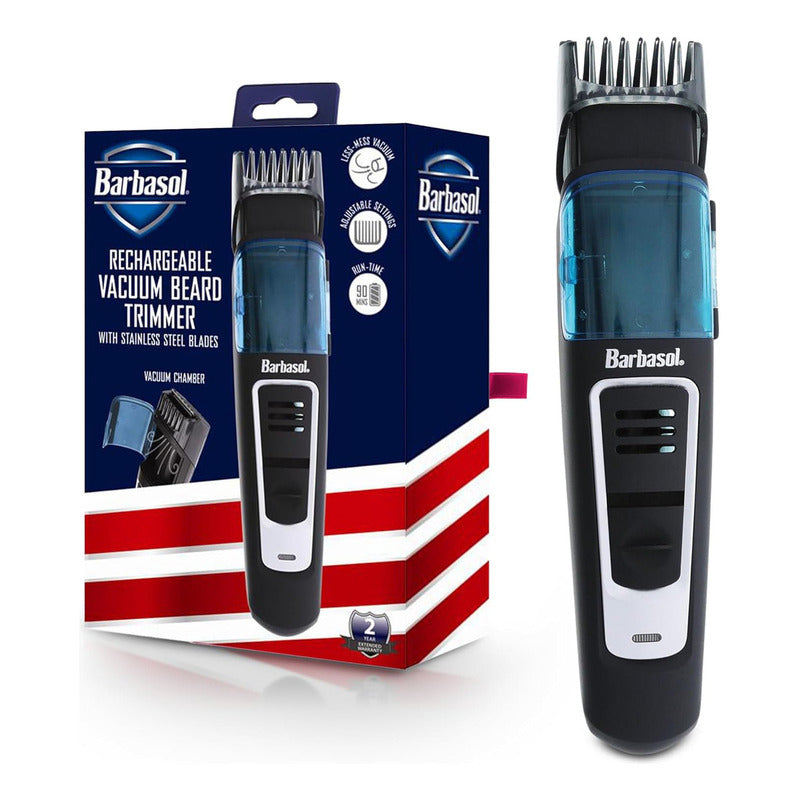 Rasuradora Eléctrica De Barba Inalámbrica Barbasol Con Aspiradora