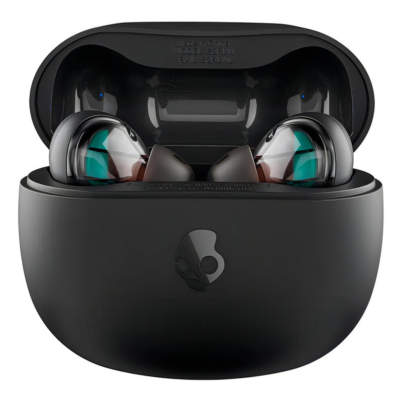 Skullcandy Rail, Auriculares In-ear Inalámbricos Con Cancelación De Ruido, Micrófono, Compatibles Con iPhone Android Y Dispositivos Bluetooth, Negro