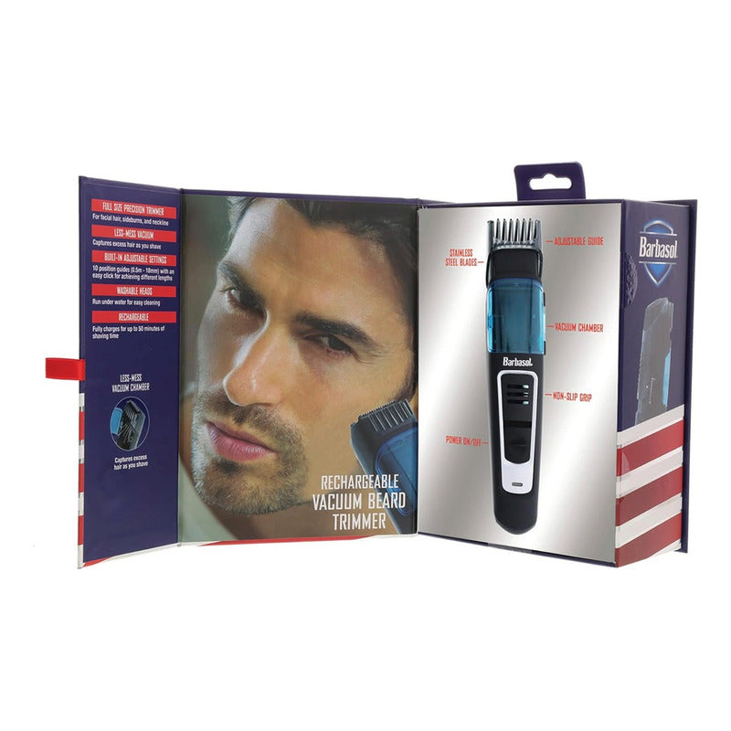 Recortadora De Barba Inalambrica Barbasol Con Aspiradora