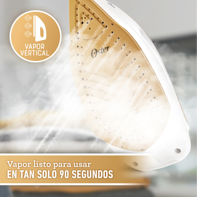 Estación De Planchado A Vapor Para Ropa Oster Central De Vapor Press-xpress Con Tanque De Agua De 1.7 Litros Color Blanco Gcstsg1200