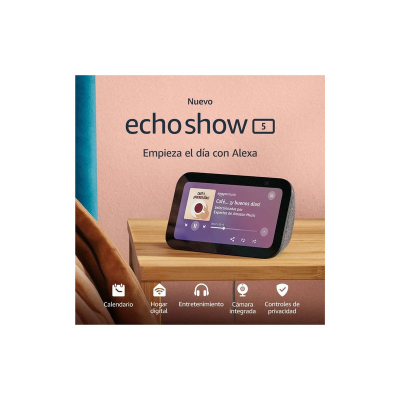 Bocina Amazon Echo Show 5 3ra Generación 5.5 Pulgadas Negra