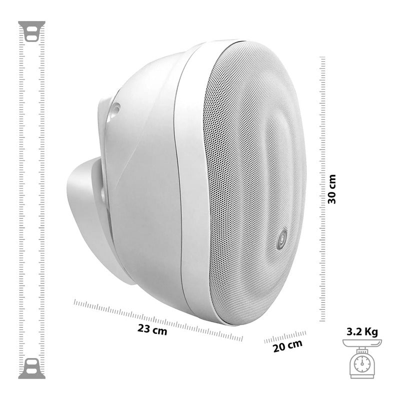 Bocina Para Exteriores Pure Acoustics Con Bluetooth Ipx6 Piscinas Patios Terrazas Bocinas Inalambricas Plug & Play