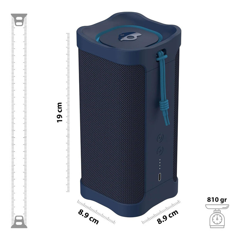 Skullcandy Terrain Xl Bocina Inalámbrico Bluetooth Ipx7 Impermeable, Autonomía De Batería De 18 Horas, Correa De Nailon Color Azul
