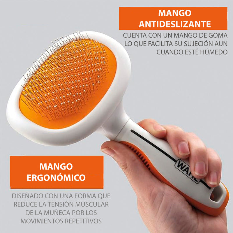 Cepillo Para Mascotas Wahl Mango Ergonomico 858500
