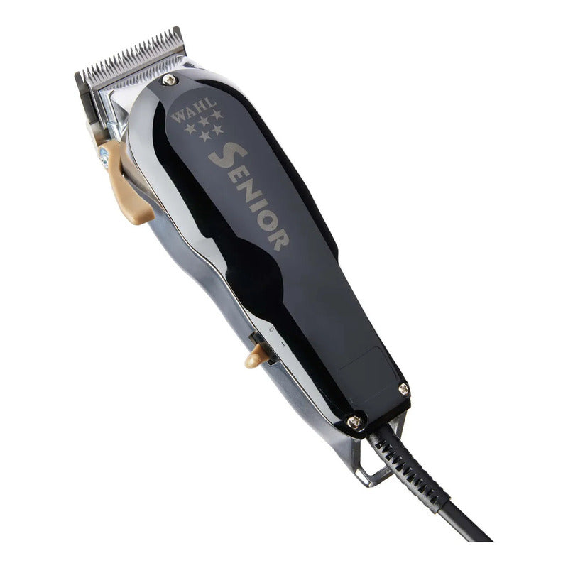 Máquina Cortadora De Pelo Wahl® Senior Profesional Para Barberia Y Estética Original Con Holograma Motor V9000 Clipper De Uso Rudo 8545 Color Negro