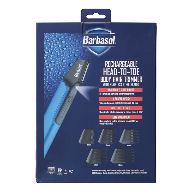 Recortadora Inalámbrica Barbasol Corporal Pies A Cabeza