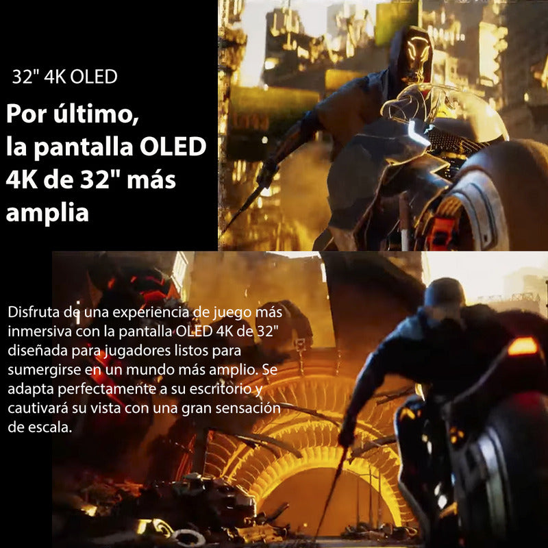 Monitor Gaming Ultragear LG Oled De Modo Dual De 32 Pantalla 4k Uhd, 0,03 Ms (gtg), Displayhdr True Black 400